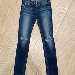 Rag and bone Women's Blue Distressed Jeans skinny Jean size 24